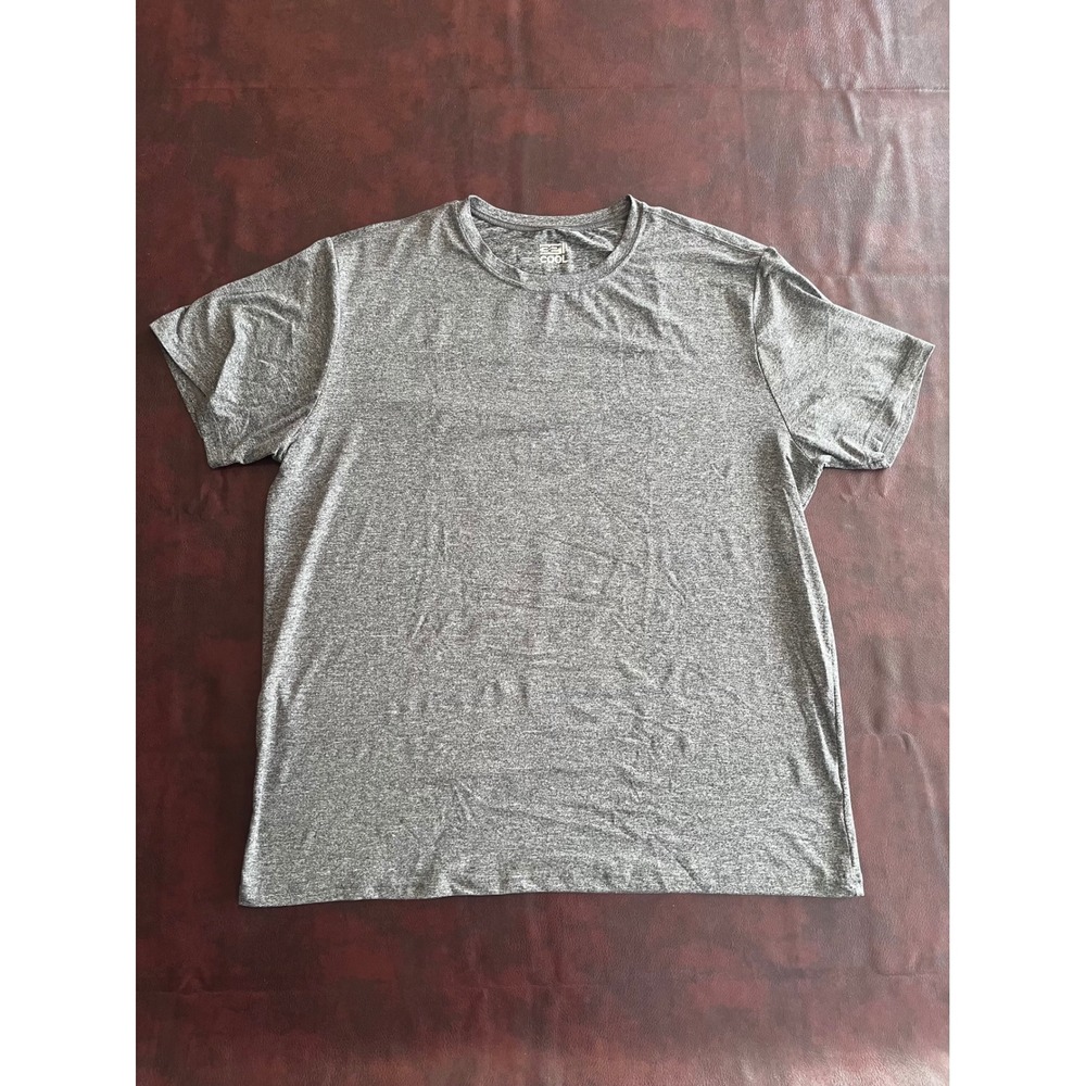 32 Degrees Cool Mens Gray Heathered Short Sleeve Crew Neck T-Shirt Size XL